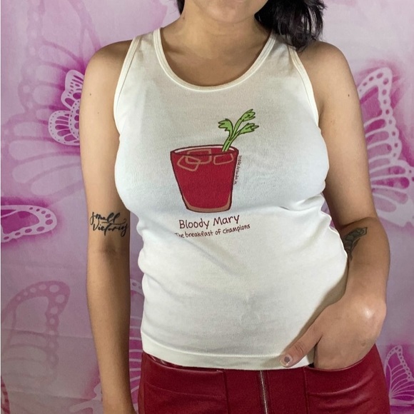 Y2k Bloody Marry Tank top - Picture 3 of 5